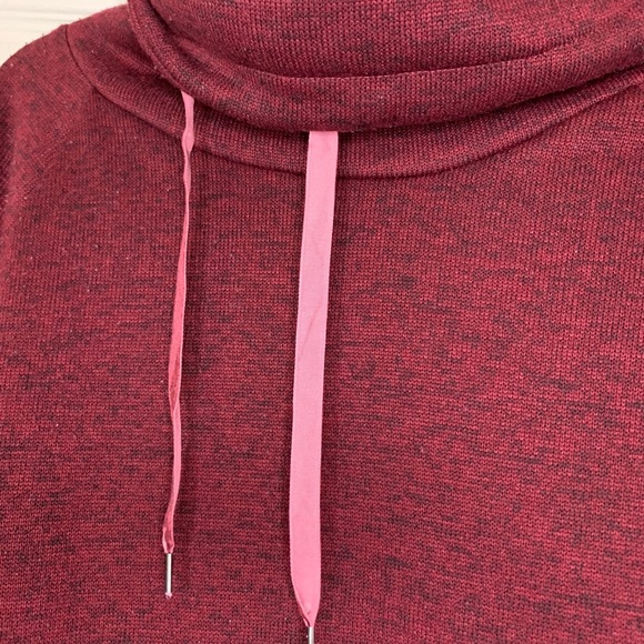 Maroon Silk Turtle Neck Sweater - Picture 2 of 3